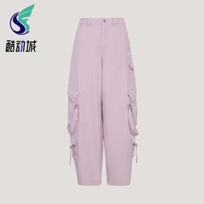 Adidas/阿迪达斯正品新款女士经典宽松经典时尚牛仔长裤KU9536