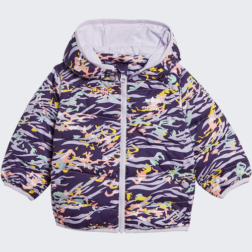 Adidas/阿迪达斯正品三叶草新款儿童加厚保暖连帽羽绒服 GD2851