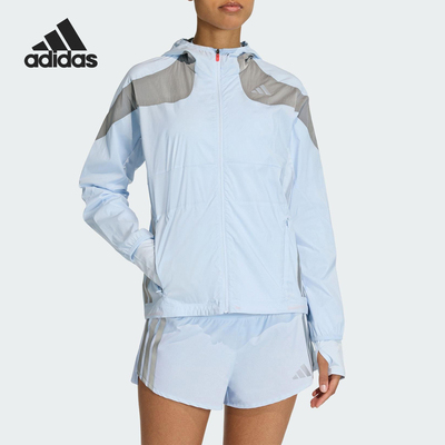 Adidas/阿迪达斯正品2025冬季款女士日常连帽拼接休闲外套KB1517