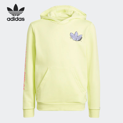Adidas/阿迪达斯正品三叶草大童舒适运动连帽休闲卫衣H22640