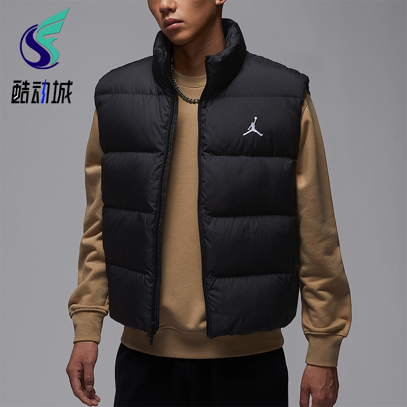 Nike/耐克正品JORDAN男士运动轻盈保暖经典羽绒马甲IF4262-010