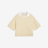 款 女士针织翻领经典 短款 Puma 631717 2025夏季 POLO衫 彪马正品