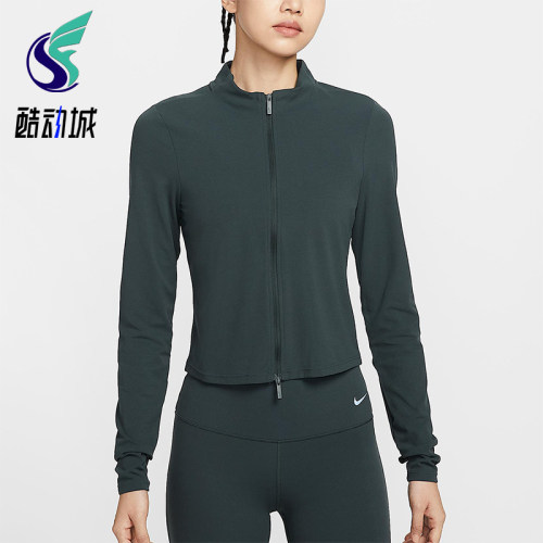 Nike/耐克正品Zenvy Dri-FIT女士立领短款拉链运动外套FV7424-390