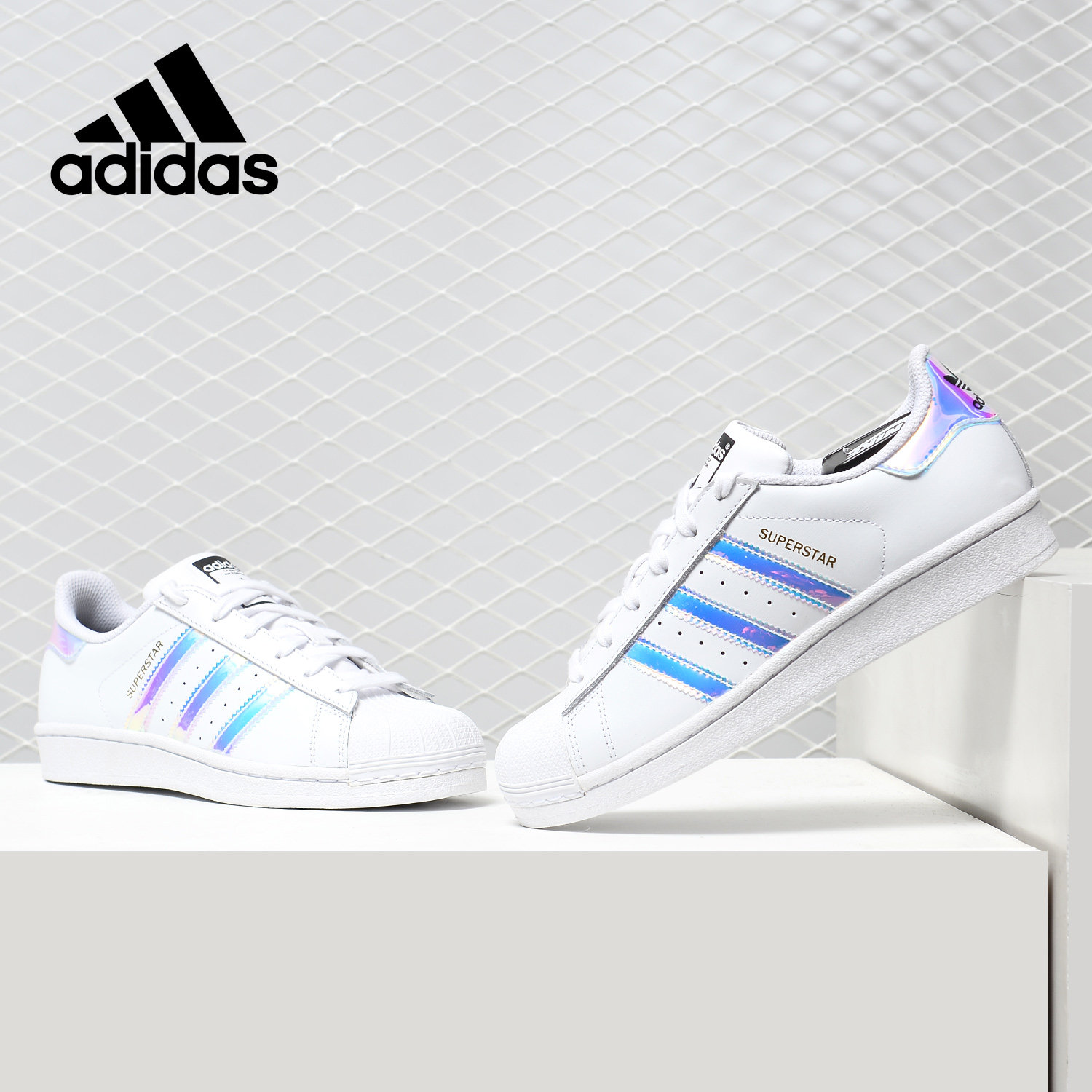 Adidas/阿迪达斯正品 女鞋三叶草SUPERSTAR贝壳头休闲鞋AQ6278 - 实物图
