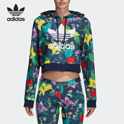 阿迪达斯运动休闲连帽套头衫