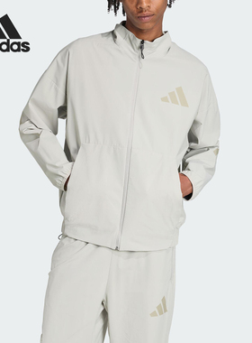 Adidas/阿迪达斯正品2025秋季男士宽松轻薄立领运动外套KE4880