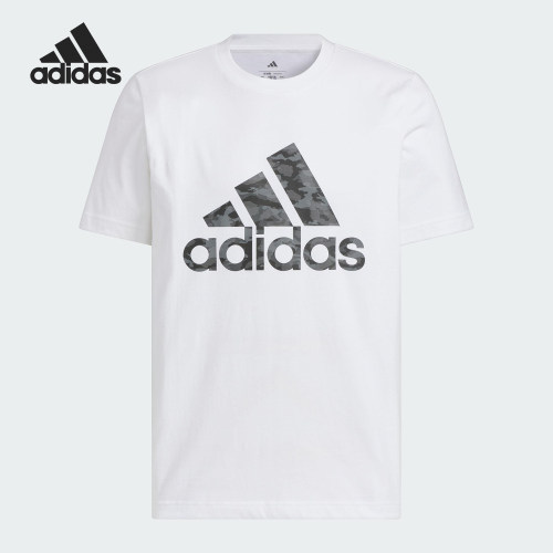 Adidas/阿迪达斯正品2025新款男士经典透气户外休闲短袖JZ9179