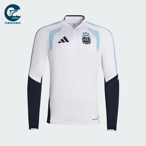 Adidas/阿迪达斯正品2025冬季款男士套头立领拼接足球上衣JZ5969