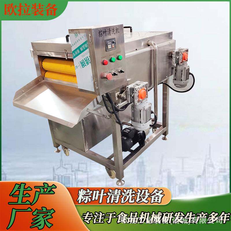 芭蕉叶 粽叶清洗机 芦苇叶荷叶刷洗设备毛刷流水线 商用清洗机器