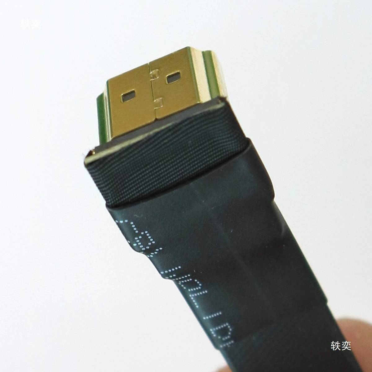 ADT标准型HDMI2.0公对公延长线 支持2K/144hz 4K/60Hz 弯头扁平线