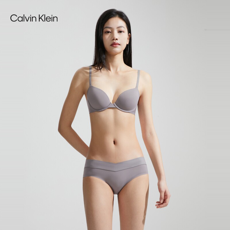 【520礼物】CK内衣女士舒适薄衬垫大胸显小性感无痕全罩杯文胸