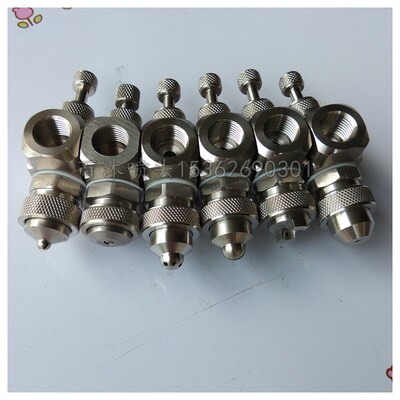 不锈钢二流体造雾 水气混合气压虹吸模具润滑 空气加湿喷嘴 喷头