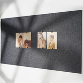 不伤墙毛毡墙贴照片墙背景板幼儿园毛毡板展示板便利贴墙板主题墙