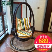 莫家吊椅吊篮藤椅室内家用秋千摇椅客厅阳台单人鸟巢懒人椅摇篮椅
