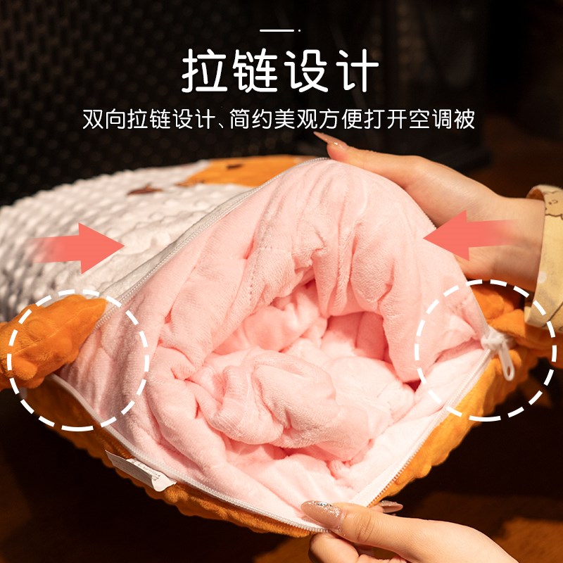抱枕被子两用二合一午.休办公室午睡空调被带毯子汽车折叠车用枕