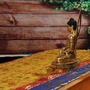 塔尔寺手工d桌布藏式密宗佛堂装饰菠萝花供桌布佛台布藏式布料家