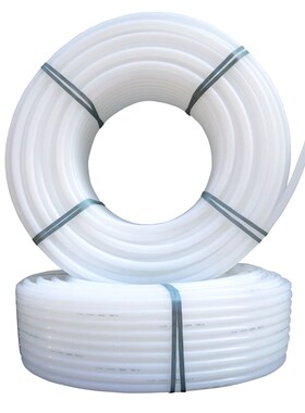 白PE管材6分25自来水管1寸32饮用深井750给水6O3热熔4分20穿线盘