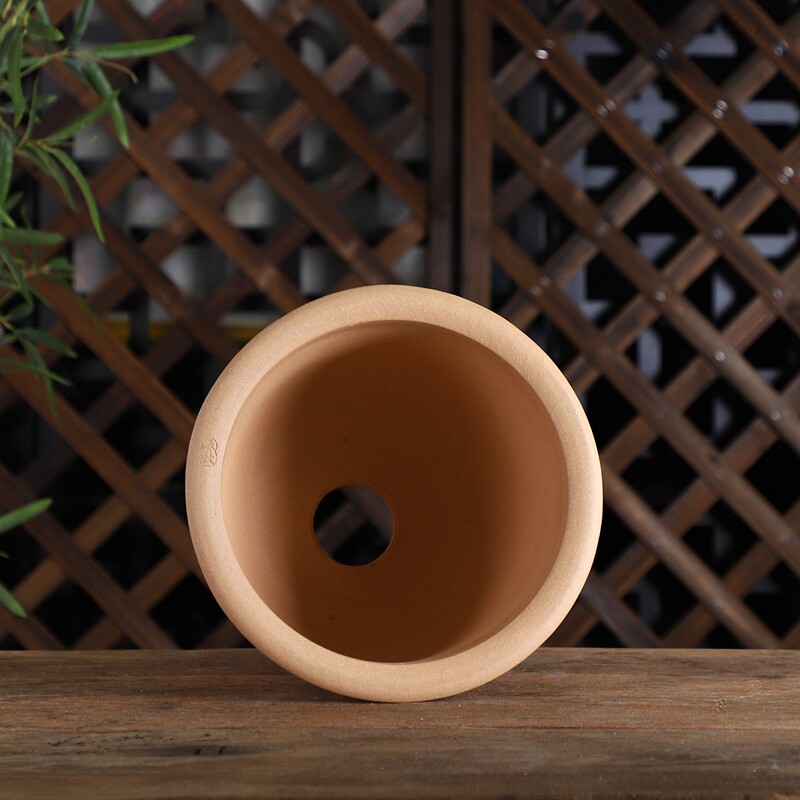 自在屋精选春秋款精品紫砂兰花盆A/高金钟/圆口盆蕙兰建兰大号室