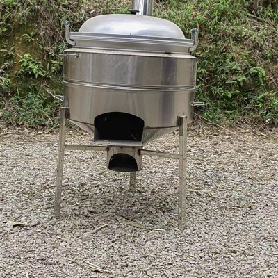 不锈钢农b村家用柴火炉灶上下柴火炉铝锅铁锅两用省柴耐用防风防
