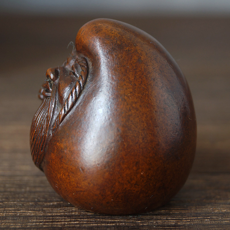 苏工精品铜寿桃寿星镇纸文t镇书压铜茶宠茶玩可养书桌茶桌摆件厂,家居饰品,桌面摆件,淘宝优惠券,粉丝福利购,淘宝优惠卷