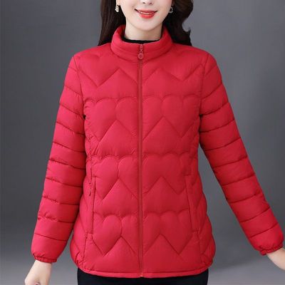 妈妈秋冬装羽绒棉服中老