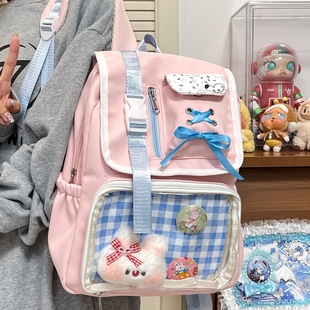 学院风二次元痛包双肩包大容量学生党小食量手提斜挎通勤包加工包