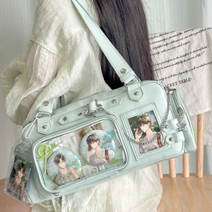 【方糖星匣】痛包娃包透明女日常斜跨小食量学生卡包