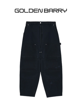 GOLDEN BARRY25秋冬挺拔黑色牛仔裤501141