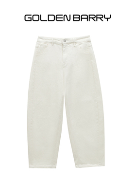 GOLDEN BARRY金和百瑞2025年冬季清爽时髦磨毛九分镰刀裤522009