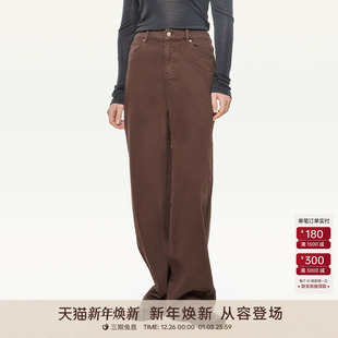 显瘦咖色棉宽松阔腿牛仔裤 复古美式 501164 BARRY25秋经典 GOLDEN