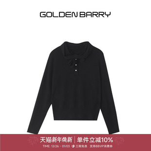饰羊毛针织衫 蝴蝶结装 上衣241174 BARRY金和百瑞2025年冬季 GOLDEN