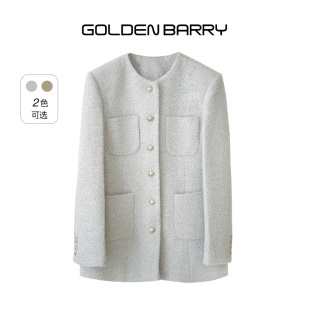 GOLDEN BARRY金和百瑞氣質(zhì)四口袋單面呢外套女142061