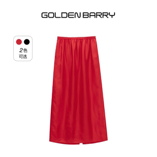 GOLDEN 半裙女310194 BARRY金和百瑞25夏高級感100桑蠶絲抽繩長款