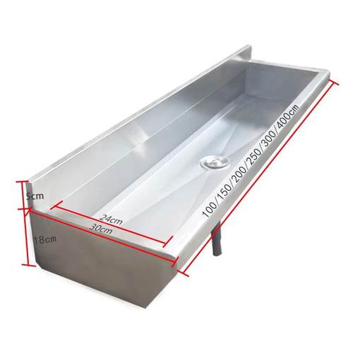 商业不锈钢壁挂式洗脸盆学校食堂幼儿园洗脸盆水槽洗脸盆单槽池