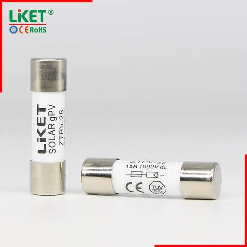 太阳能专用光伏直流熔断器Pv- 15a10f高压1000Vdc熔断器
