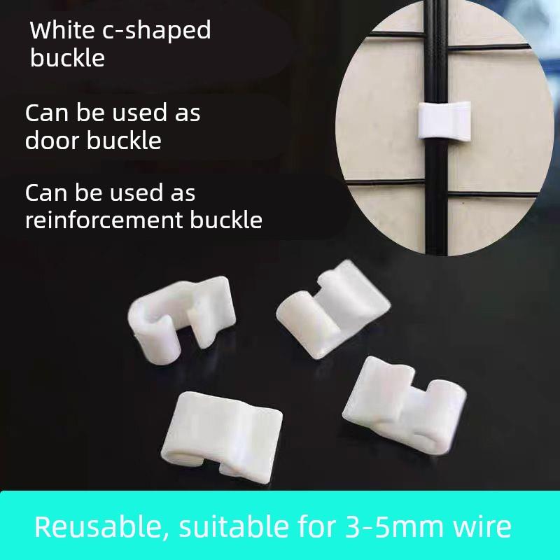 简易衣柜卡扣配件宿舍拼装塑料鞋架组装收纳柜通用笼子固定扣加厚