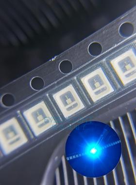 2835蓝色470-480nm高亮0.5W贴片led指示灯珠发光二极管150mA蓝光