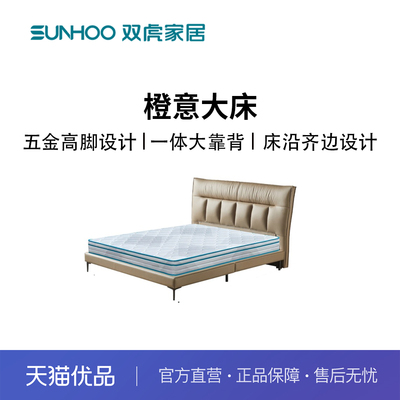 Sunhoo/双虎 ZQ-B2469软床主卧高端大气轻奢现代科技布床