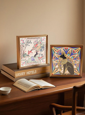 大英博物馆木质叠雕装饰画摆件客厅挂画乔迁礼物闺蜜女生生日礼物