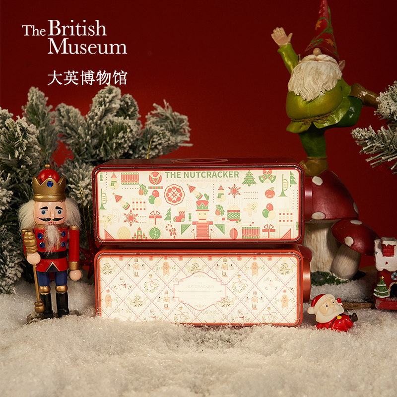 大英博物馆圣诞白噪音蓝牙音响音箱无线充氛围灯闺蜜圣诞节礼物女