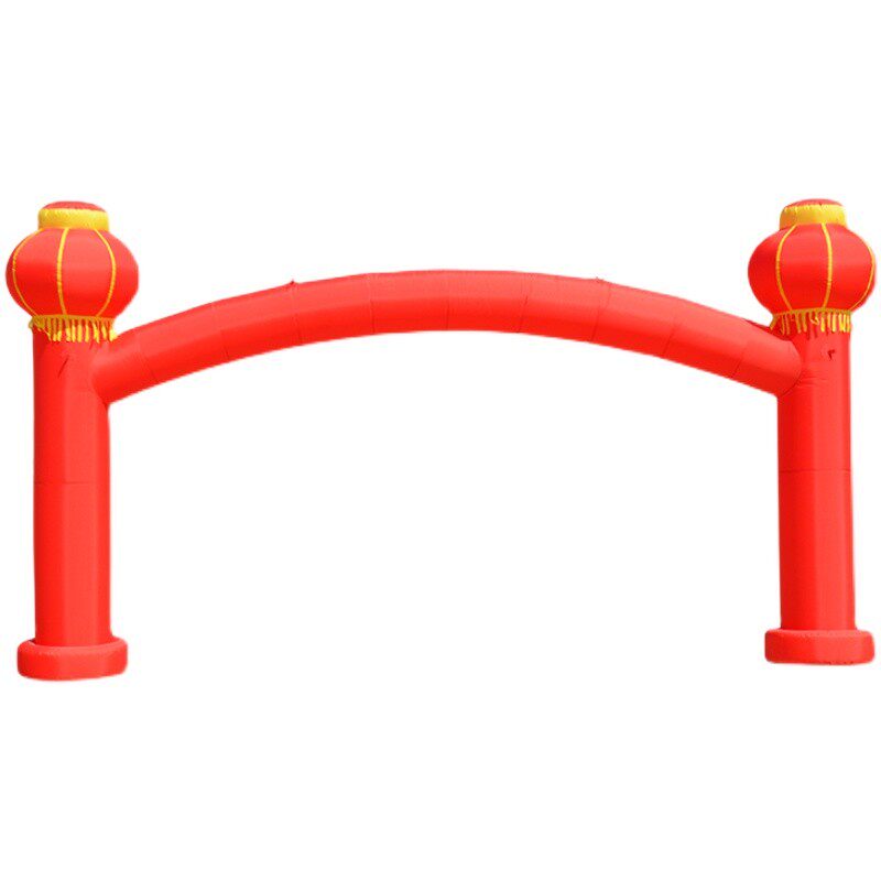 速发开业庆典活动充气拱门婚庆店庆装饰气球广告店庆立柱彩虹门