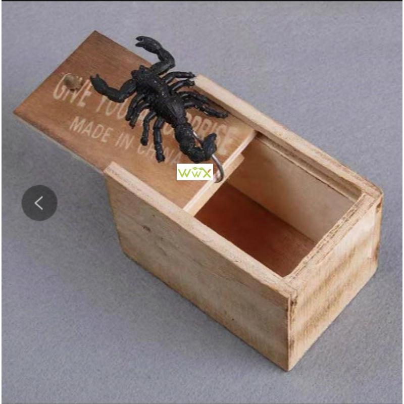 速发ovelty Prak Sce Spider Box Woode April Fos D