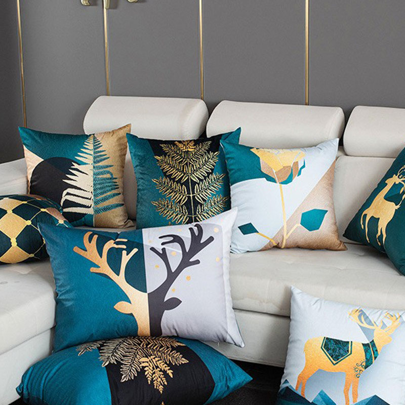 速发沙发抱枕客厅欧式靠垫套办公室腰靠样板房靠枕床头大靠垫