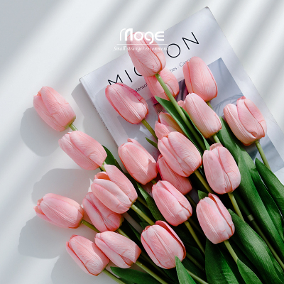 速发高歌花束手感保湿郁金香客厅陌档插花蛋糕装饰摆设干粉花色