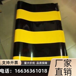 速发海南高速黑路护栏端头反光贴黄公斜纹反光膜红白交通警示柱反