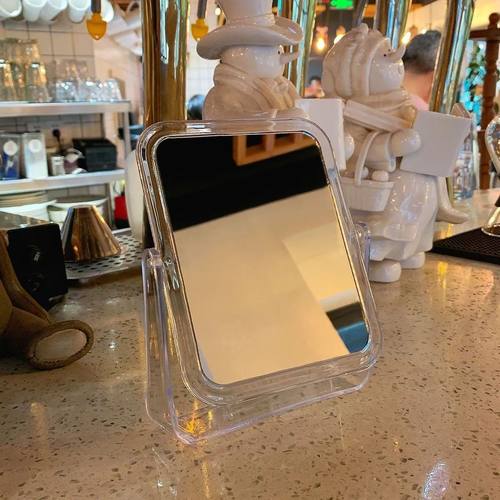 镜子化妆镜镜子学生宿舍台式镜网红台面式镜子家用桌面可立梳妆镜