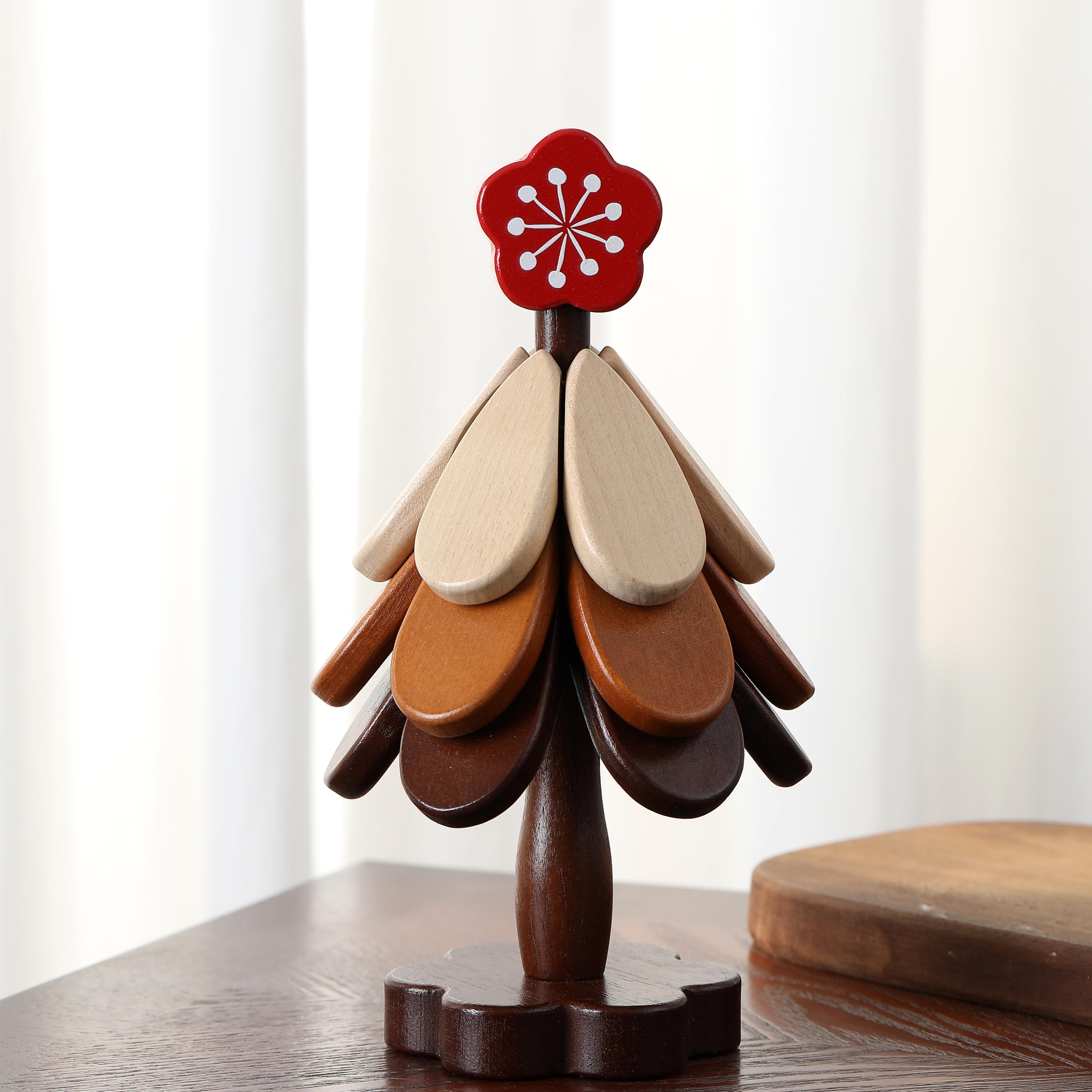 实木质隔热垫餐桌垫一棵树梅花碗垫杯垫简约现代餐桌摆件锅垫装饰