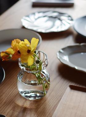 收集时光 Camus say Aster小雪人花瓶 手工玻璃桌面小花插 包邮