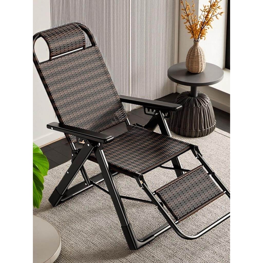 躺椅2025新款坐睡两用阳台家用休闲老人专用折叠午休椅多功能藤编,住宅家具,阳台椅,淘宝优惠券,粉丝福利购,淘宝优惠卷