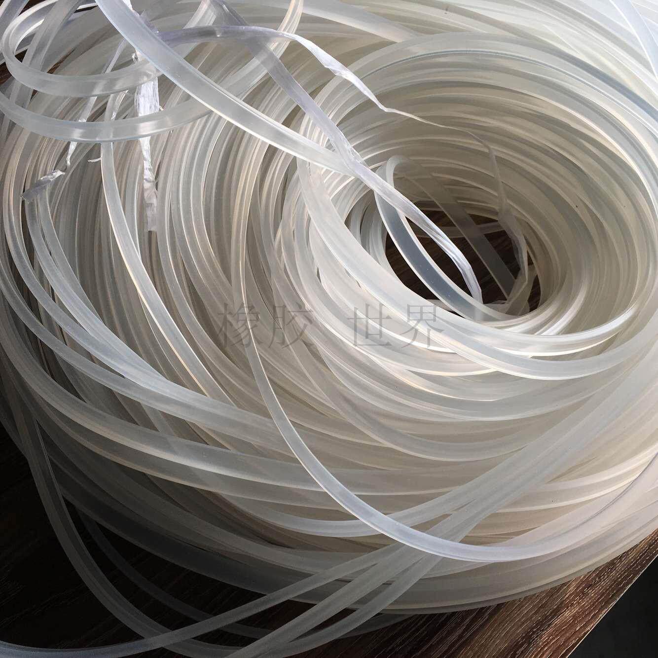 食品硅胶实心扁条硅胶条硅胶密封条耐高温/厚2宽4/10/12/15/20/30